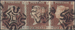1841 1d Red Plate 9 'HB-HD'