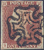 1841 1d Red Plate 1b 'SG'