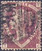 1870 1½d Lake-red G6(2)/Z56 Plate 3 'TC' Used Abroad