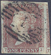 1848 1d Pale Red-brown Plate 81 'TJ'