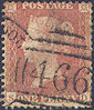 1855 1d Yellow-brown C2(2) Plate 197 'SD'