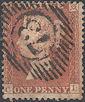 1855 1d Red C2f Plate 201 'CI' Re-entry