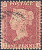 1857 1d Rose-red C10 Plate 36 'IL'