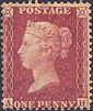 1861 1d Rose-red C12 Plate 50 'AH'