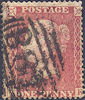 1857 1d Rose-red C11 Plate 45 'AK'