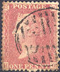 1863 1d Pale Rose-pink C10(6) Plate 48 'HG'