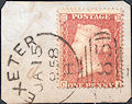 1857 1d Rose-red C11 Plate 38 'CL'