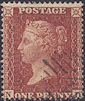 1855 1d Red C4 Plate 15 'ND'