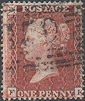 1855 1d Red C5(2) Plate 11 'FK'