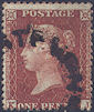 1856 1d Red C8 Plate 26 'KJ'