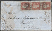 1854 1d Red-brown C1/Z2 Plate 182 'IH-KH'