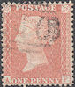 1857 1d Pale Rose C9(4) Plate 31 'AF'