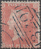 1857 1d Orange-brown C9(1) Plate 31 'IG'