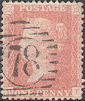 1857 1d Pale Rose C9(4) Plate 49 'HF'