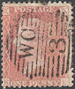1857 1d Pale Red C9(3) Plate 48 'KE'